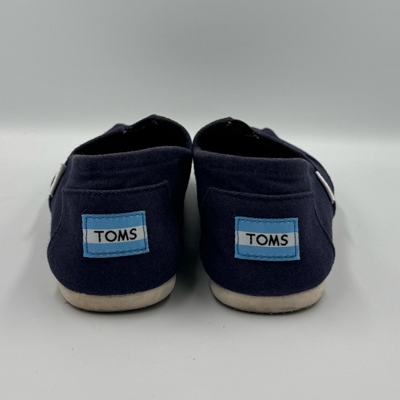 Women’s Toms Classic Canvas Navy Blue Shoes Size 6.5 - Picture 5 of 10